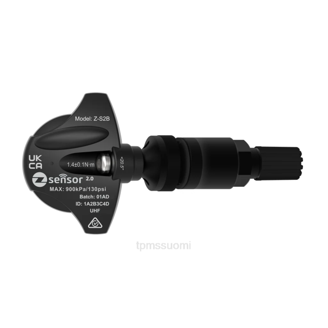 Rengaspaineanturi Paristo | TTDB762 peugeot oe vaihto tpms anturi - oe p/n 9811536380 taajuus 433mhz metallinen venttiilivarsi - musta
